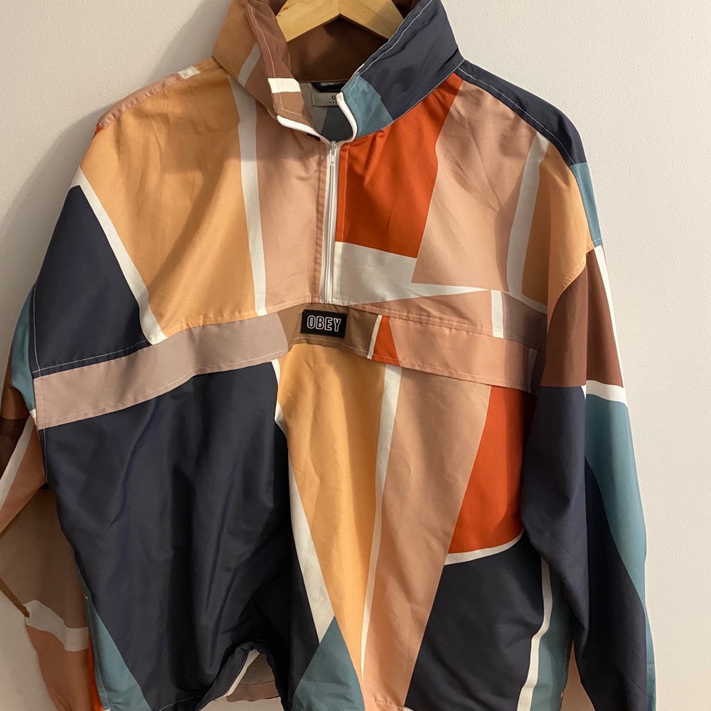 Obey - Geometric Anorak pullover